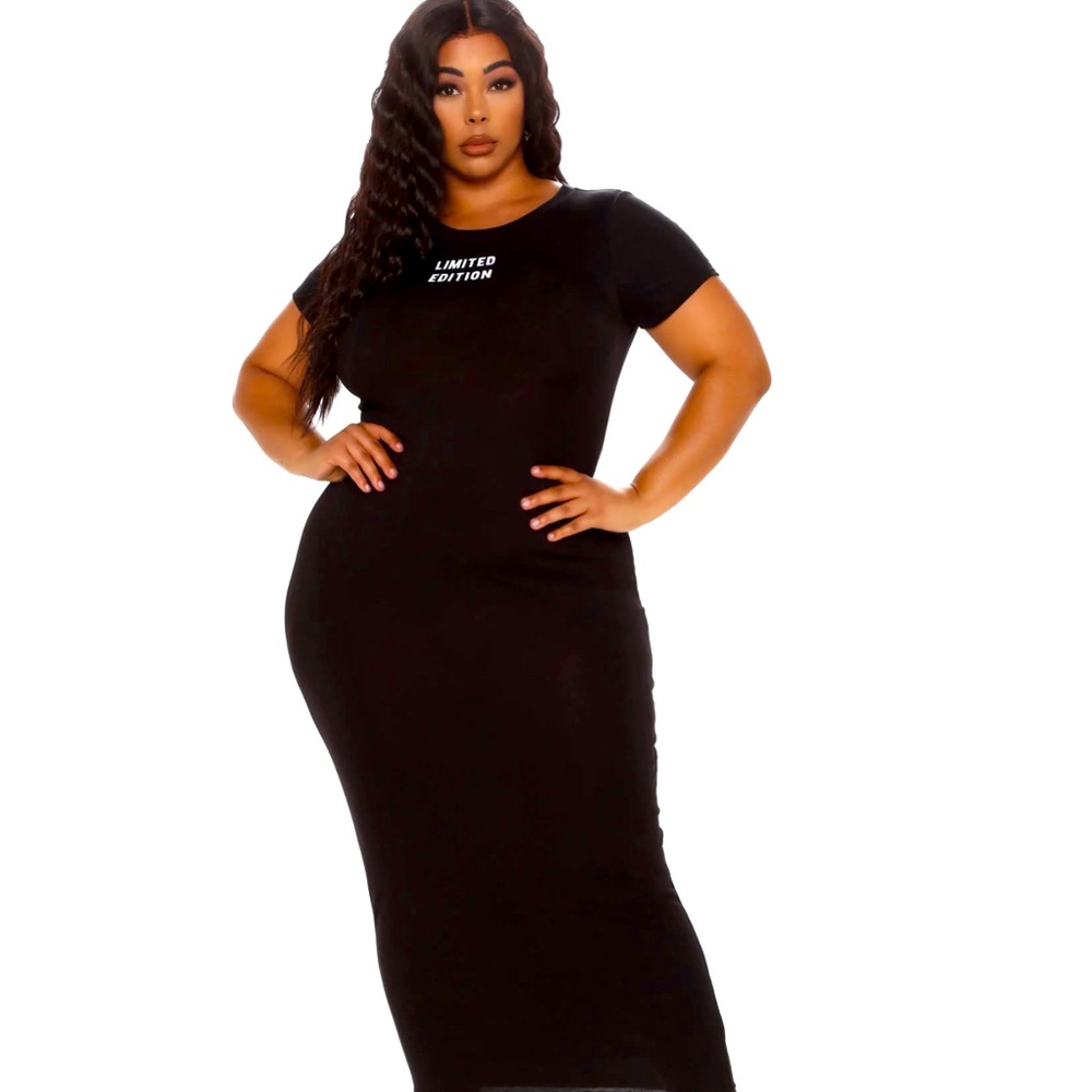 Black maxi dress very stretchy